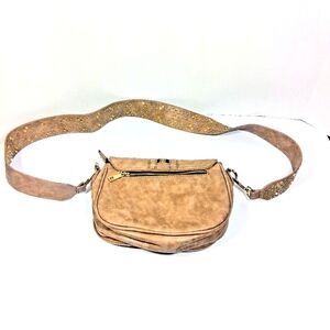 Madison West Brown with Gold Accents Cross Body Bag/Purse